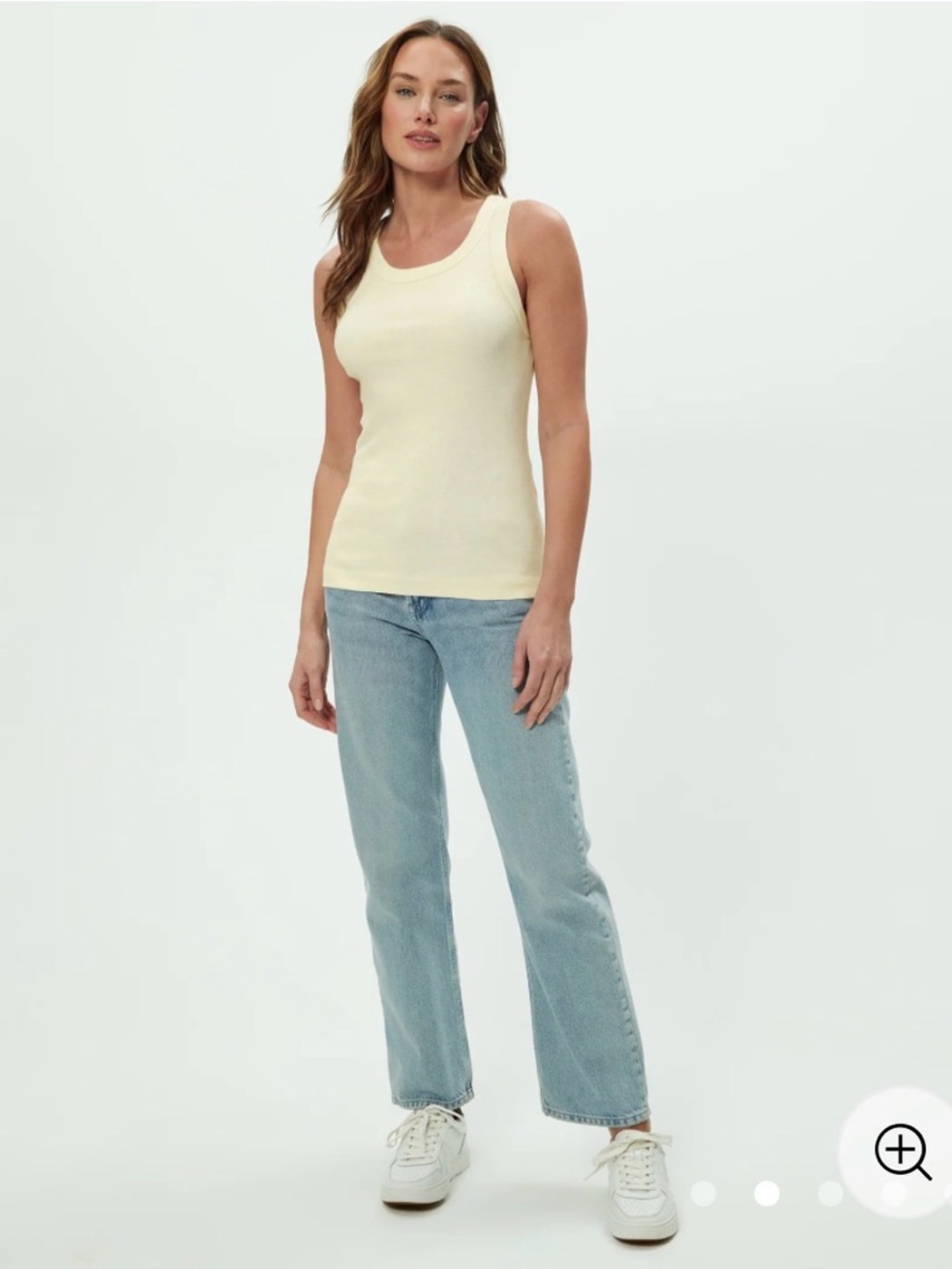 Michael Stars Paloma Tank Buttercup - Picture 2 of 9